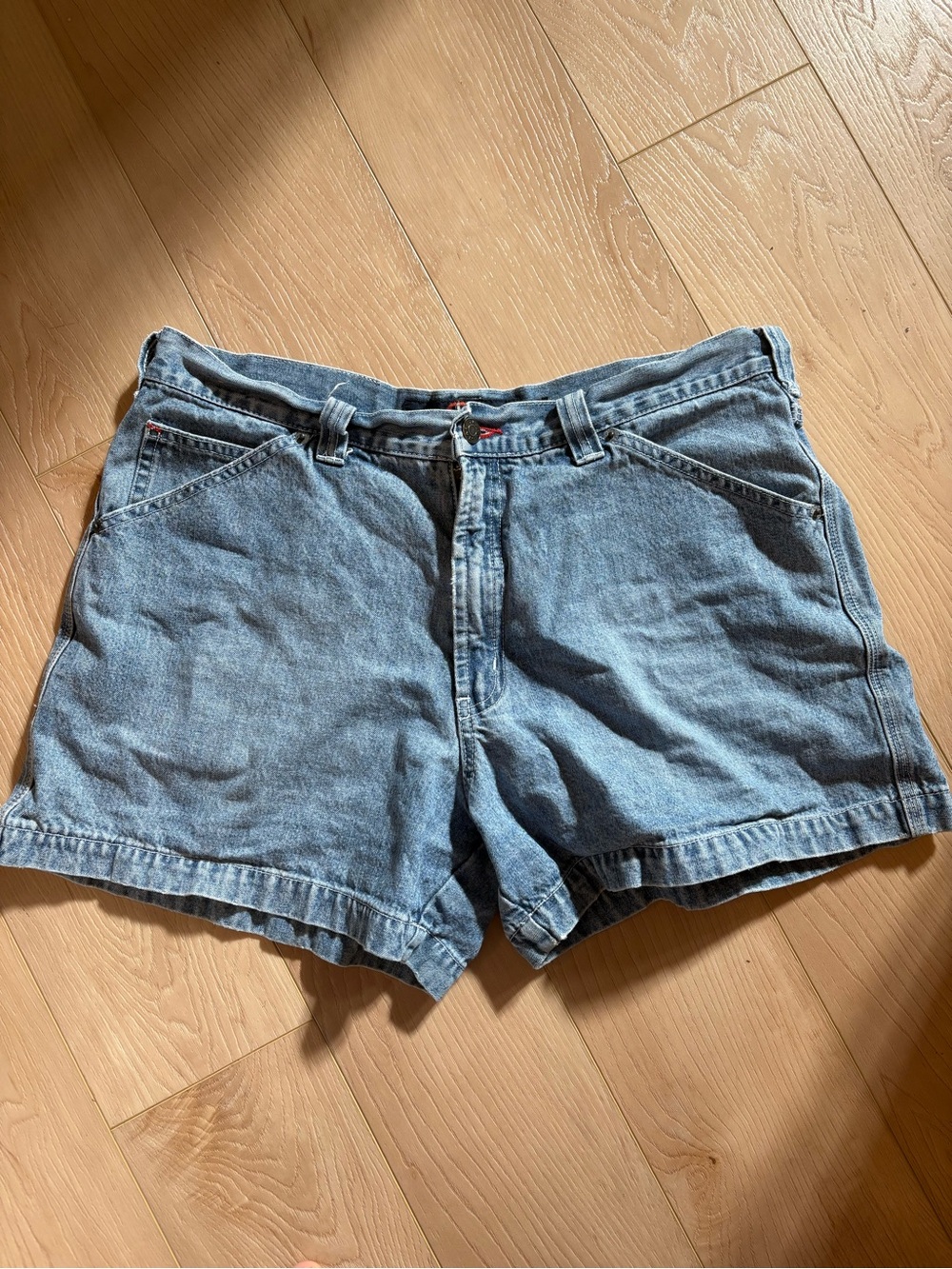 Vintage Urban Star Light Wash Denim Shorts